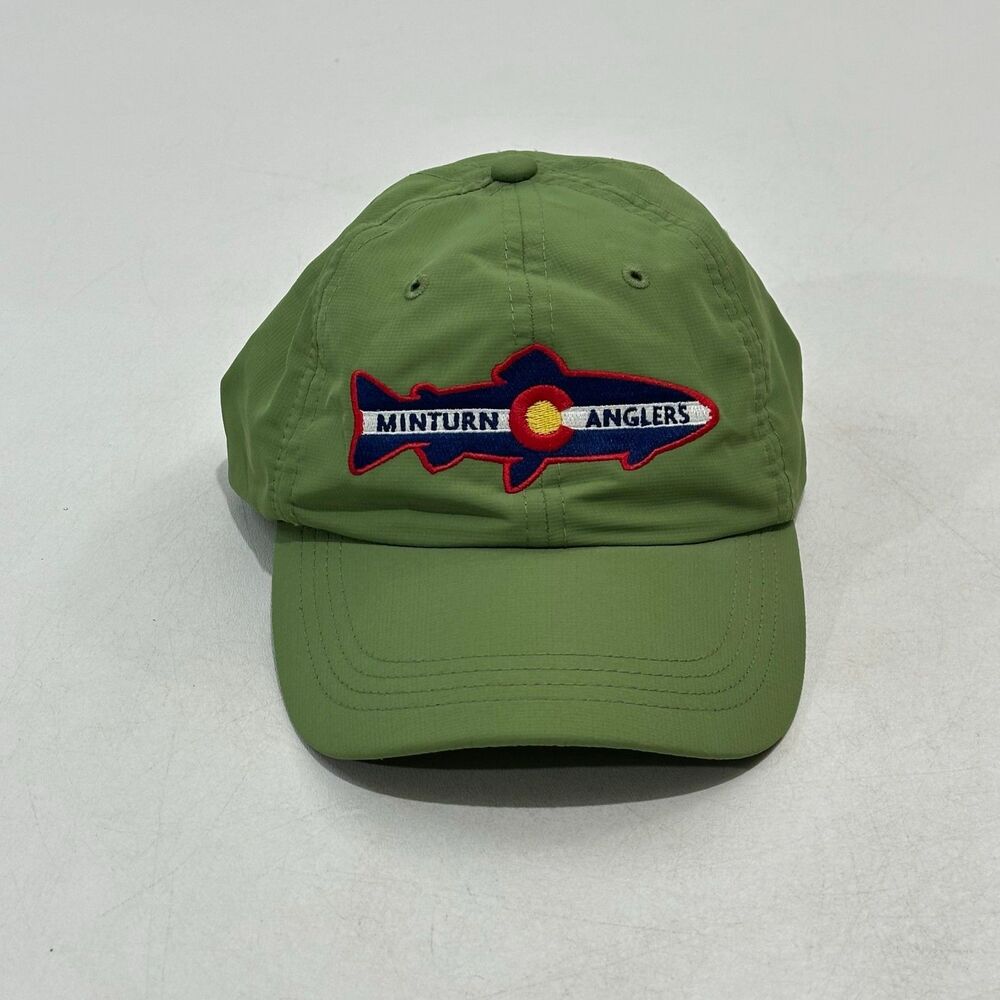 Ouray Unisex Baseball Cap Green Minturn Anglers Embroidered, One Size
